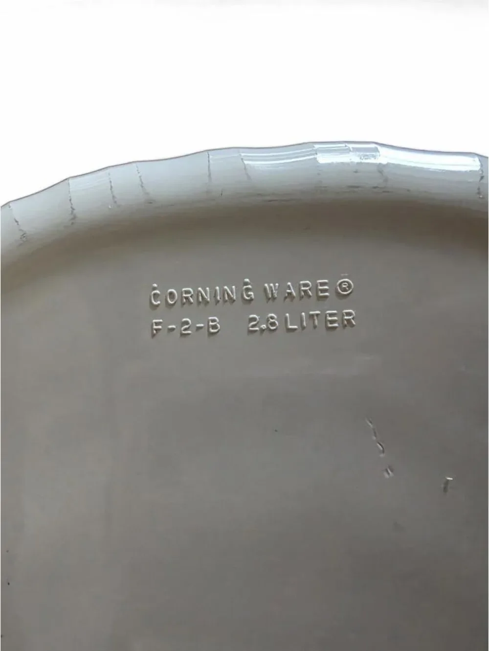 Vintage Corning Ware French White F-2-B Oval Casserole Dish